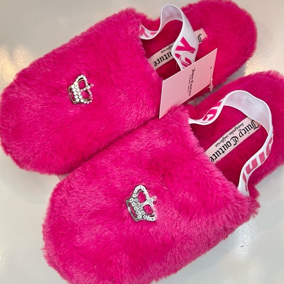 Juicy Couture Shoes Nwt Juicy Couture Furry Slippers Poshmark